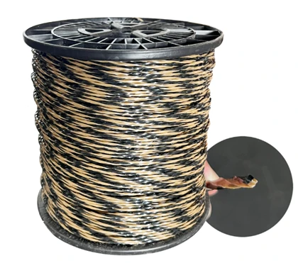 Linha de aparador-de nylon torcido quadrado de duas cores para serviços pesados para cortadores de grama