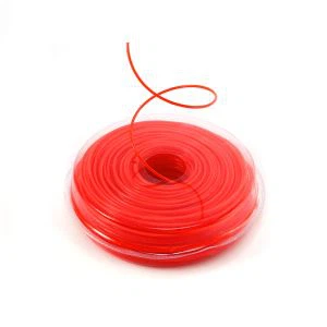 Linha vermelha do ajustador de nylon da grama da gasolina da forma redonda de 3mm de 3mm