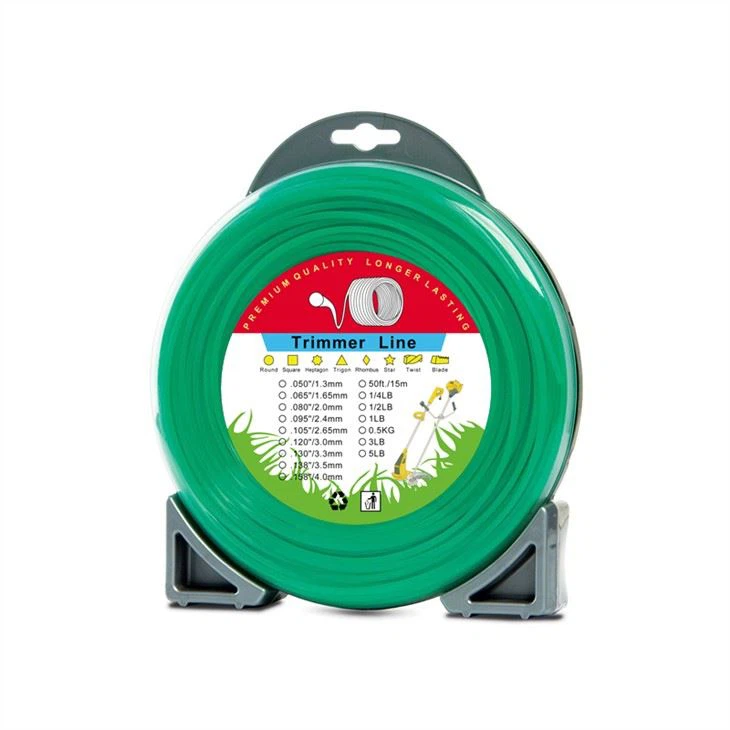 1 libra comercial quadrado 0,080 polegada por 557 pés linha de aparador de corda rosquinha